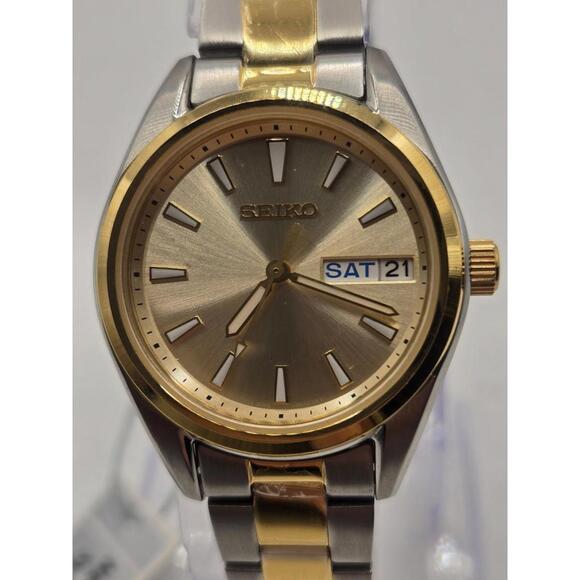 NEW Seiko Classic Gold Tone Stainless Steel Ladies' Watch. SUR454. - Picture 1 of 9